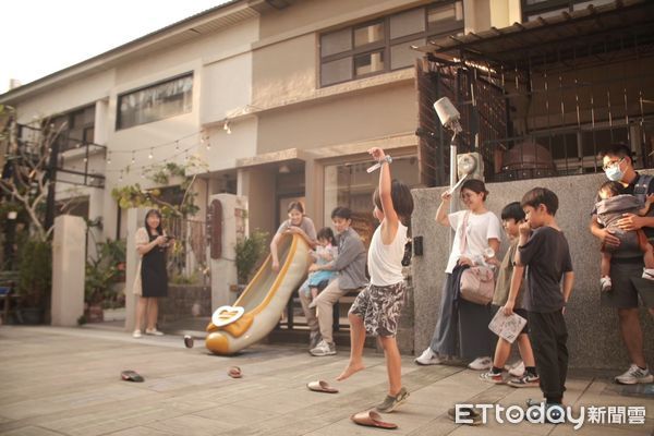 ▲今年兒童節連假，台南藍晒圖文創園區連續4天舉辦「藍晒童樂時光機」主題活動。（圖／記者林東良翻攝，下同）