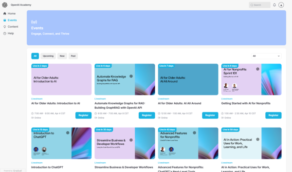 ▲▼OpenAI 學院悄悄上線。（圖／OpenAI Academy官網）