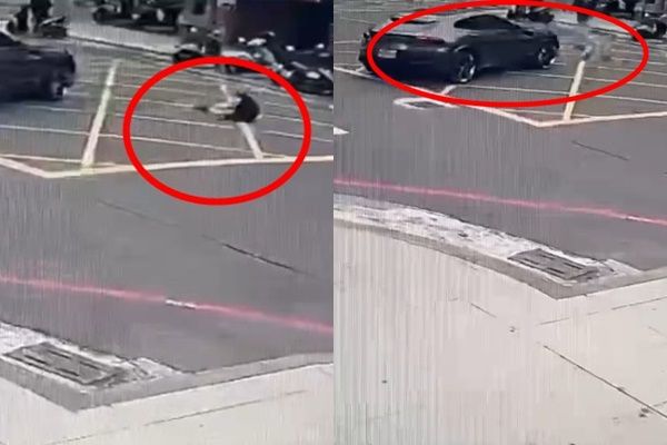 ▲▼ 高雄25歲重機騎士撞上左轉法拉利噴飛。（圖／翻攝自新竹區X-MAX家族群組）