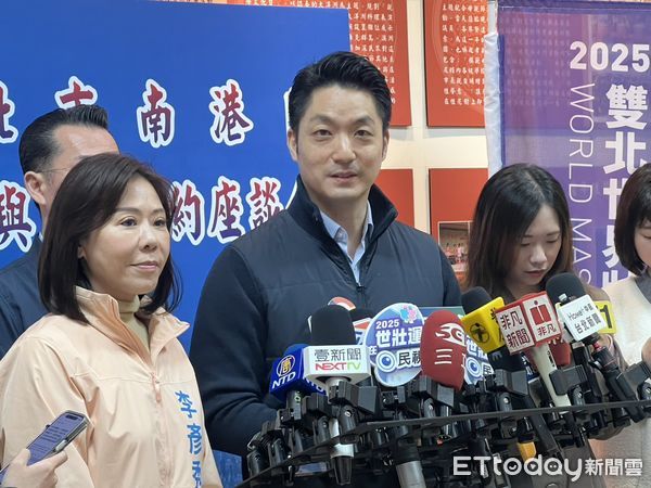 ▲▼蔣萬安出席114年度市長與南港區里長有約，藍委李彥秀現身。（圖／記者陳家豪攝）