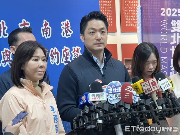 ▲▼蔣萬安出席114年度市長與南港區里長有約，藍委李彥秀現身。（圖／記者陳家豪攝）