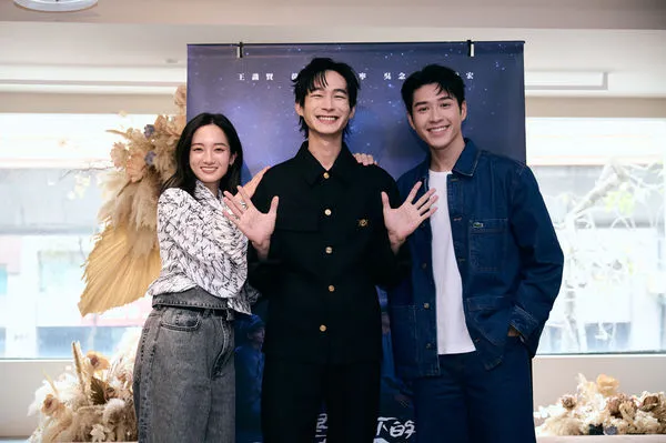 ▲韓寧、黃河、吳岳擎出席《星空下的黑潮島嶼》媒體茶敘。（圖／客家電視台提供）