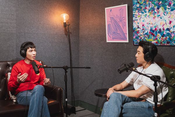 ▲蕭敬騰登上張懷秋主持的Podcast節目《白日夢非常秋》。（圖／犢影制作、有意思國際傳播提供）