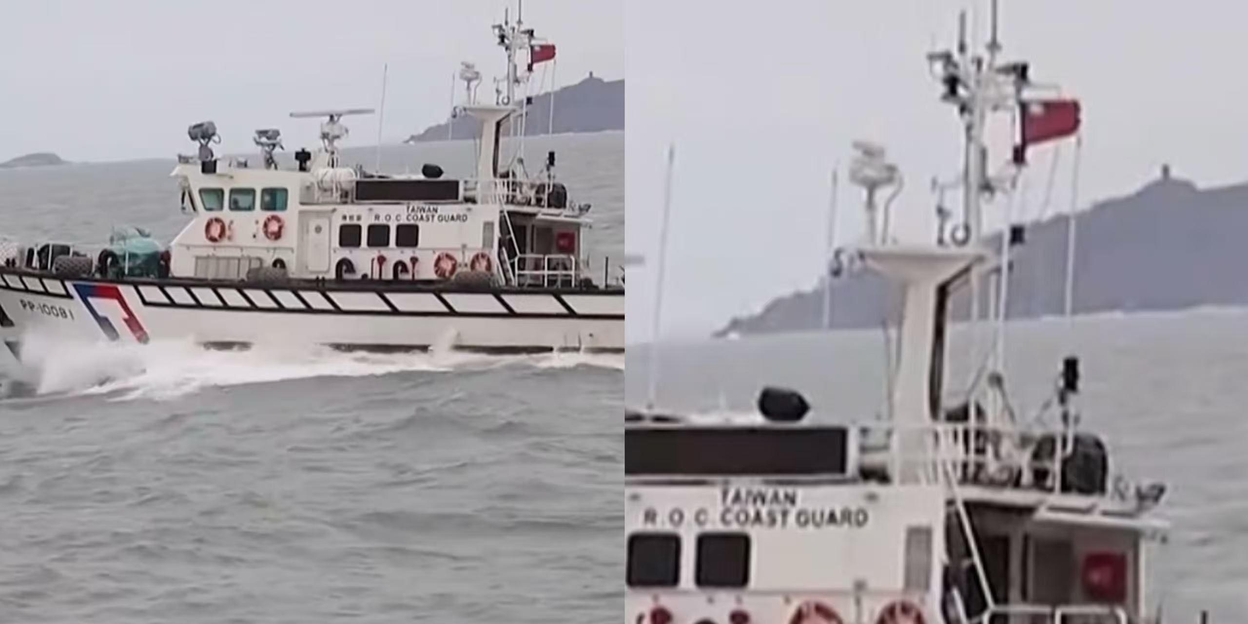 ▲▼ 央視隱約可見我國旗、0402、軍演            。（圖／翻攝 央視）