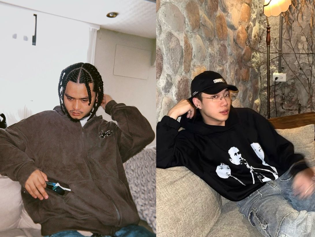 ▲禁藥王（左）發文標記&Oslash;ZI開嗆，隨後刪文。（圖／翻攝自IG／asiaboyfish、ozifp）