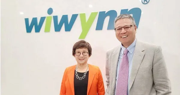 緯創董事長林憲銘和緯穎董事長洪麗寗。（圖／報系資料照）