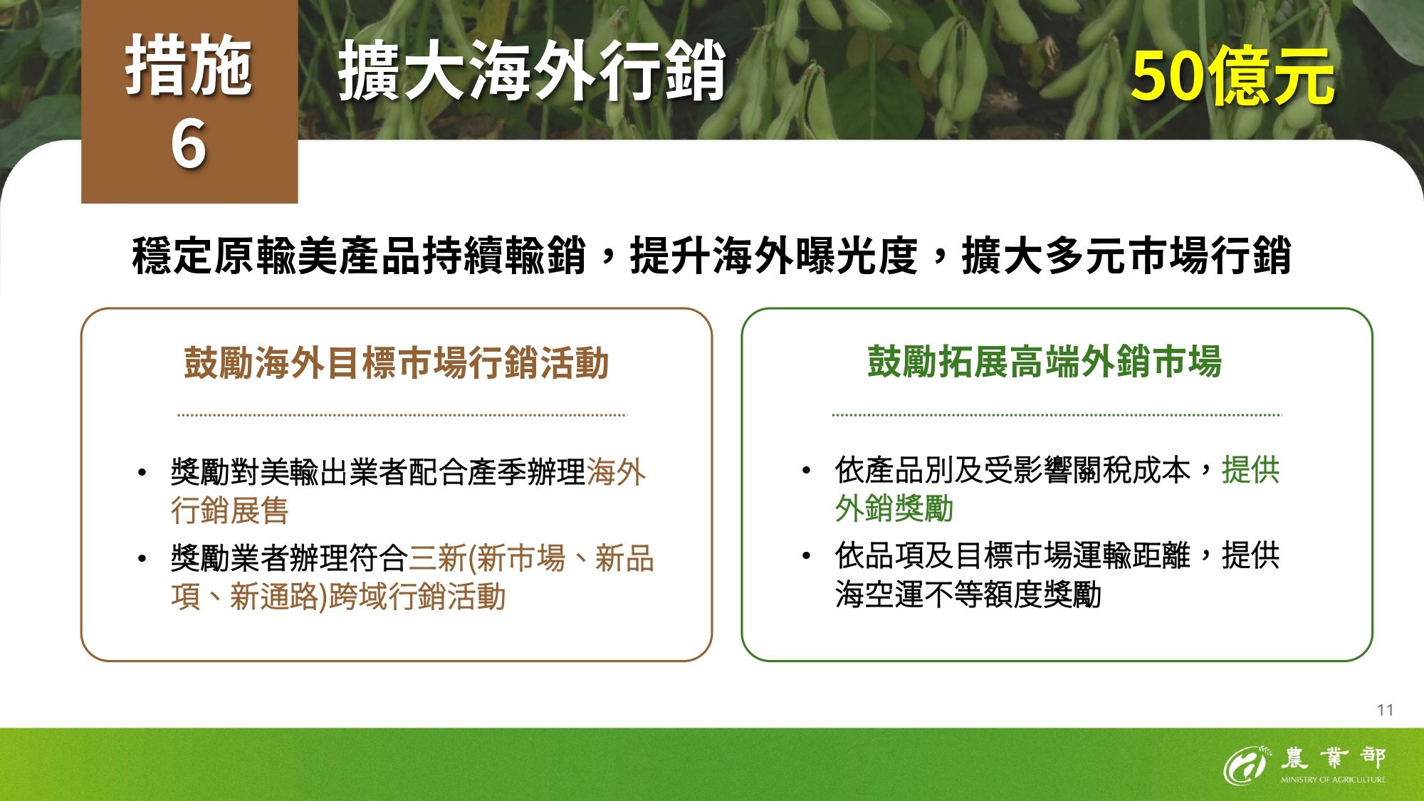 ▲▼因應美國關稅，農業部說明出口供應鏈支持方案。（圖／農業部提供）