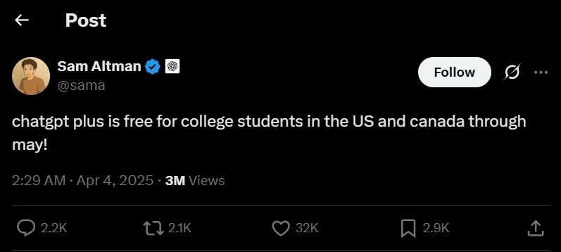 ChatGPT Plus開放2族群「免費使用」　全球用戶氣炸喊：不公平