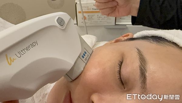 ▲超音波影像應用在臉部微整技術            。（圖／記者吳奕靖攝）