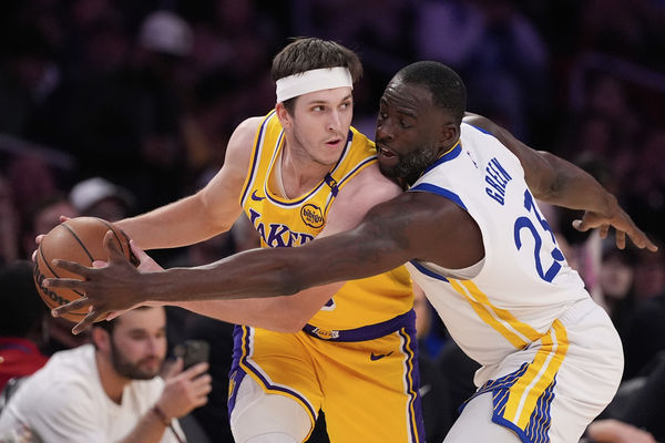 ▲▼勇士柯瑞、格林；湖人唐西奇。（圖／達志影像／美聯社）