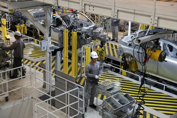 ▲▼中國大陸電動車工廠。（圖／路透社）