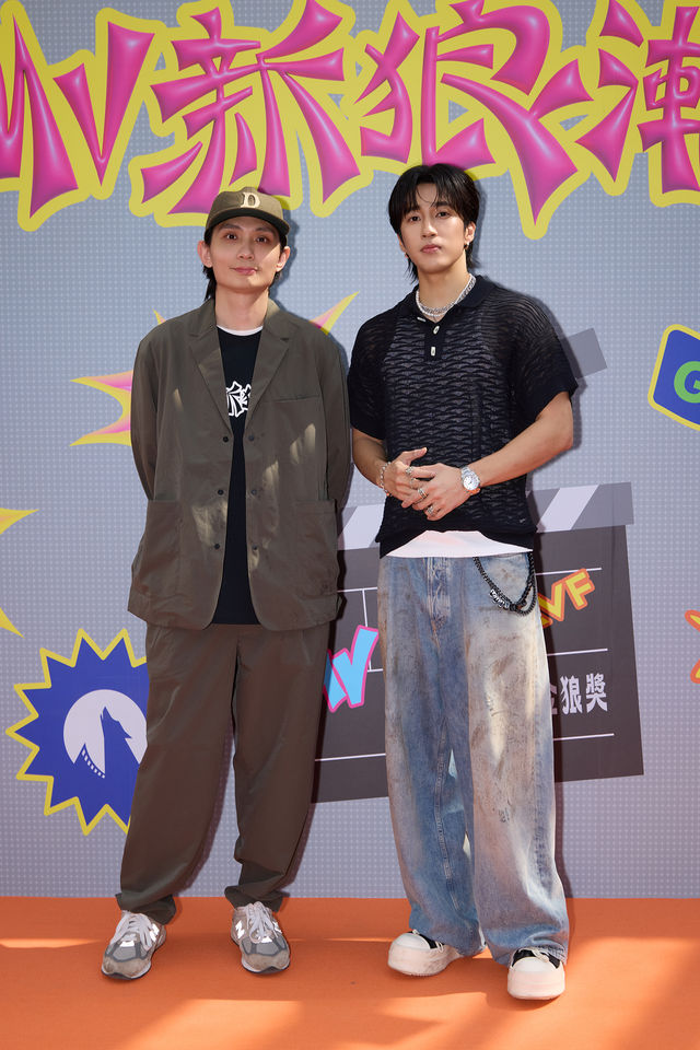 ▲▼婁峻碩、殷振豪現身為活動造勢。（圖／金狼獎執行委員會提供）