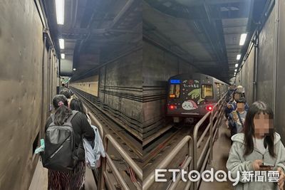 北捷一女落軌導致列車停駛！旅客「走軌道疏散」畫面曝光