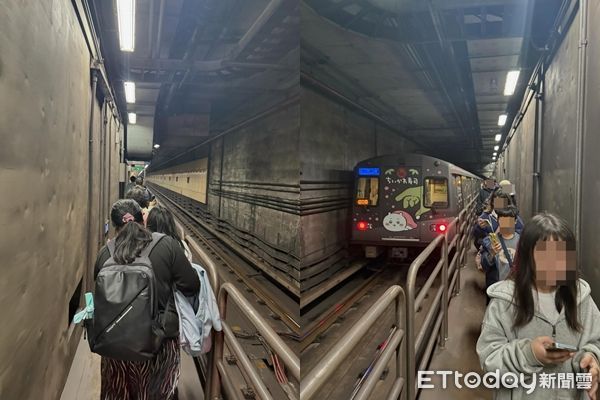 ▲▼捷運,落軌,旅客,疏散。（圖／Threads網友vivia.1110授權提供，請勿隨意翻拍以免侵權）