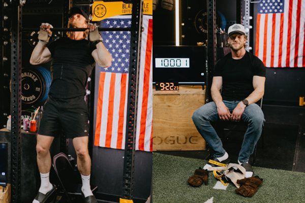 ▲▼漢尼斯（Truett Hanes）以10001個引體向上的成績，創下金氏世界紀錄。（圖／翻攝自金氏世界紀錄）