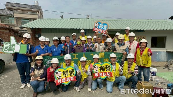▲台南市勞工局做工行善團志工，前往柳營區進行弱勢家庭房屋修繕，努力幫助有需要的家庭儘快恢復應有的居住品質。（圖／記者林東良翻攝，下同）