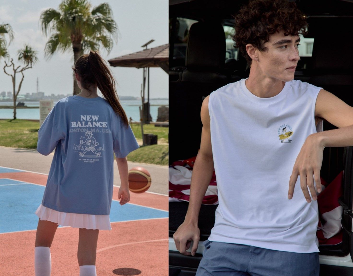 ▲▼New Balance,IU,NB BOY,插畫Tee,夏天,多巴胺,柯震東,詹子萱。（圖／業者提供）