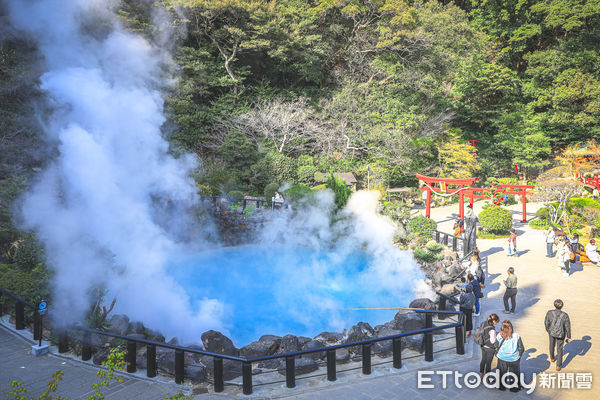▲▼九州大分別府溫泉海地獄。（圖／記者蔡玟君攝）