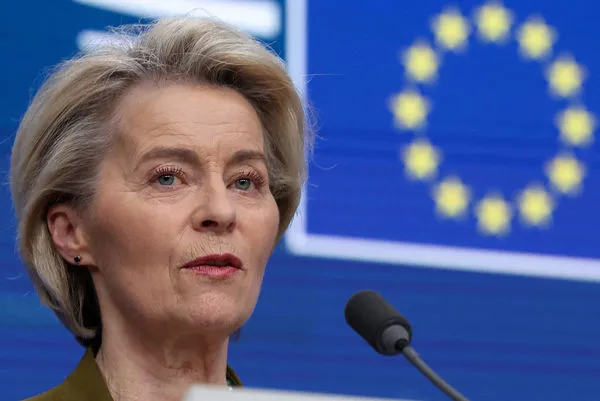 ▲▼歐盟執行委員會主席馮德萊恩（Ursula von der Leyen）。（圖／路透）