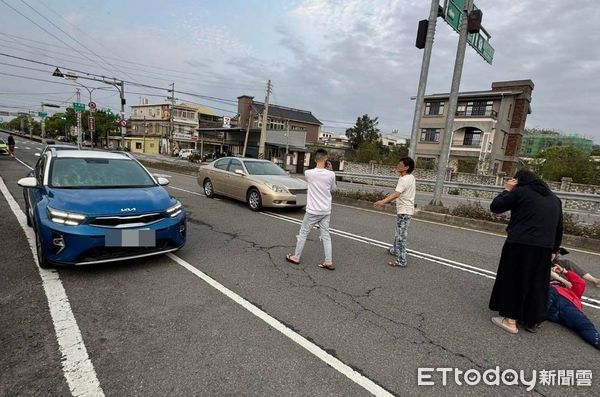 ▲苗栗縣頭份市昨傍晚發生肇逃事故，肇事彭男冷血嗆：我就是肇逃！後駕車揚長而去。（圖／記者楊永盛翻攝）