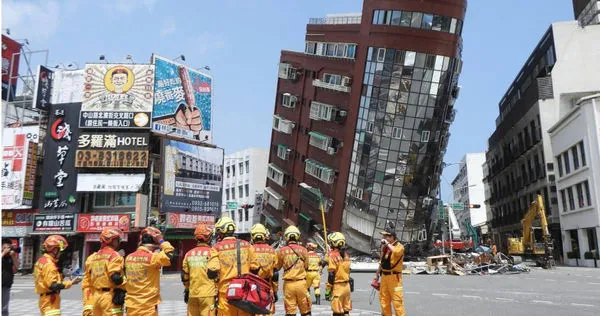 花蓮去年4月3日發生規模7.2強震。（圖／報系資料照）