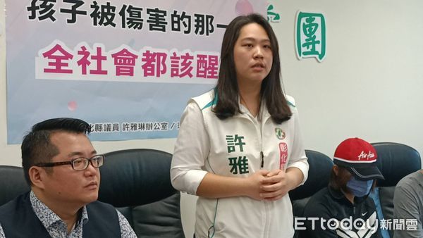 ▲彰化縣議員許雅琳召開記者會。（圖／記者唐詠絮攝）