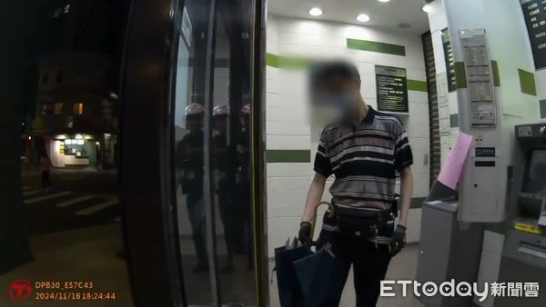 ▲林男自稱遭靈體附身才會攻擊警察，遭警方強制送醫並依法送辦。（圖／記者張君豪翻攝）