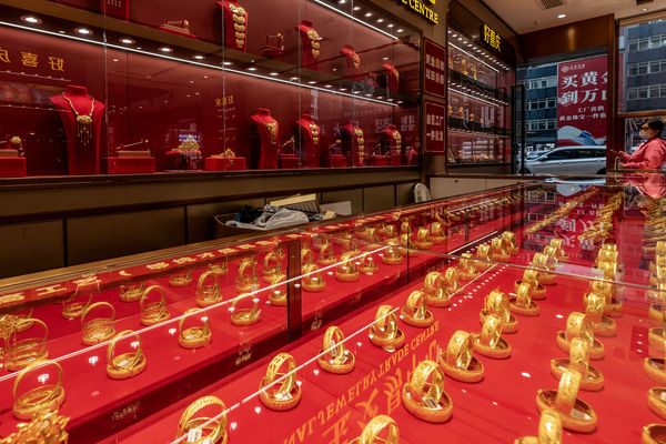 ▲深圳水貝黃金市場,黃金。（圖／CFP）