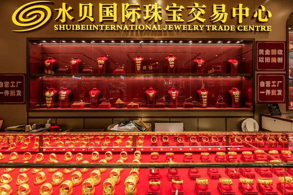 ▲深圳水貝黃金市場。（圖／CFP，下同）