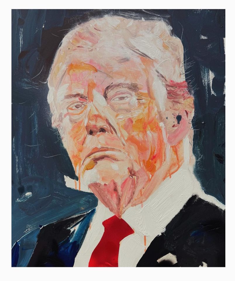 ▲▼郭彥甫畫川普。（圖／翻攝自Facebook／郭彥甫）