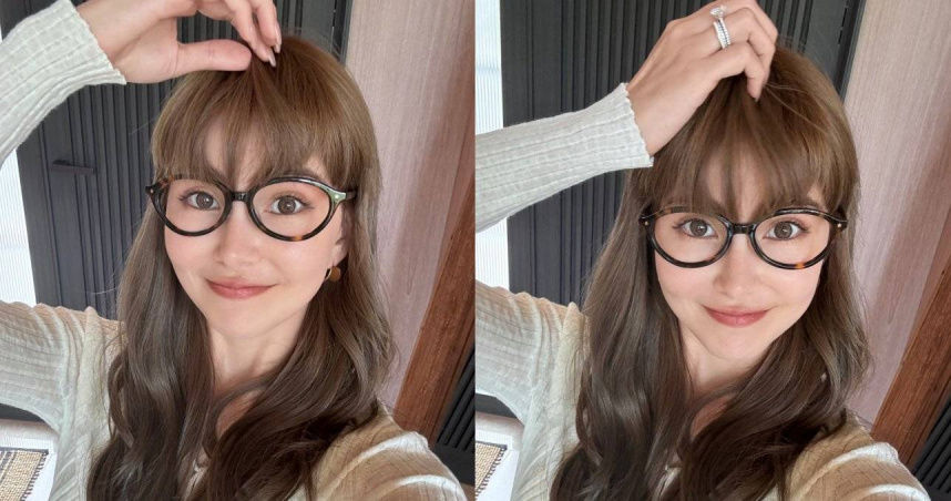 昆凌剪「妹妹頭瀏海」還戴黑框眼鏡！夢回18歲網友狂讚根本高中生神顏！