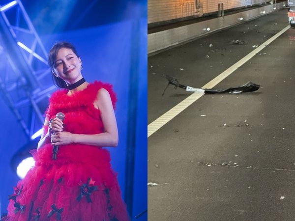 ▲▼廣末涼子車禍現場照日網瘋傳。（圖／翻攝自X）