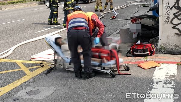 ▲台北市大同區環河北路二段一處平房發生火警。（圖／記者黃彥傑攝，下同）