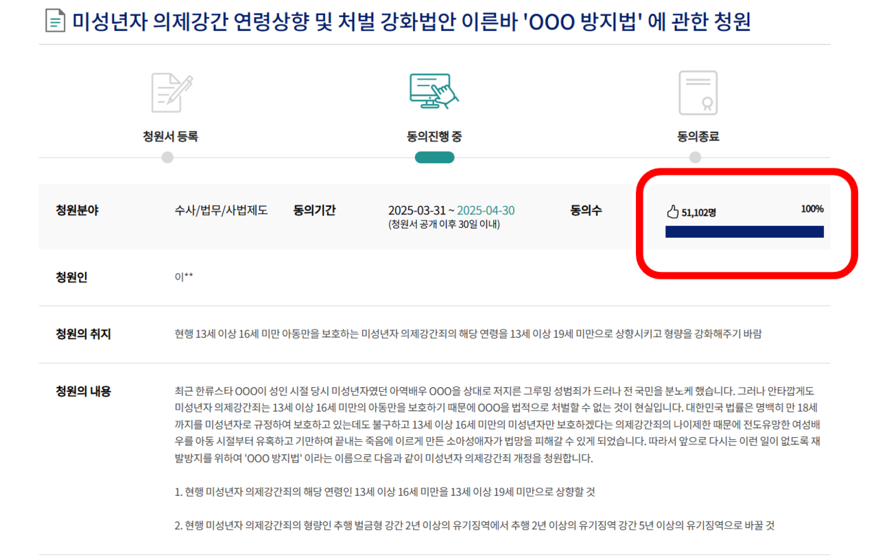 ▲▼金秀賢防止法。（圖／翻攝自南韓國會請願官網）