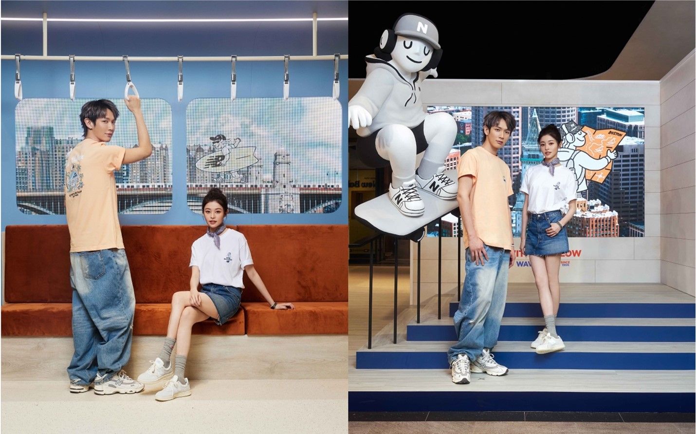 ▲▼New Balance,IU,NB BOY,插畫Tee,夏天,多巴胺,柯震東,詹子萱。（圖／業者提供）
