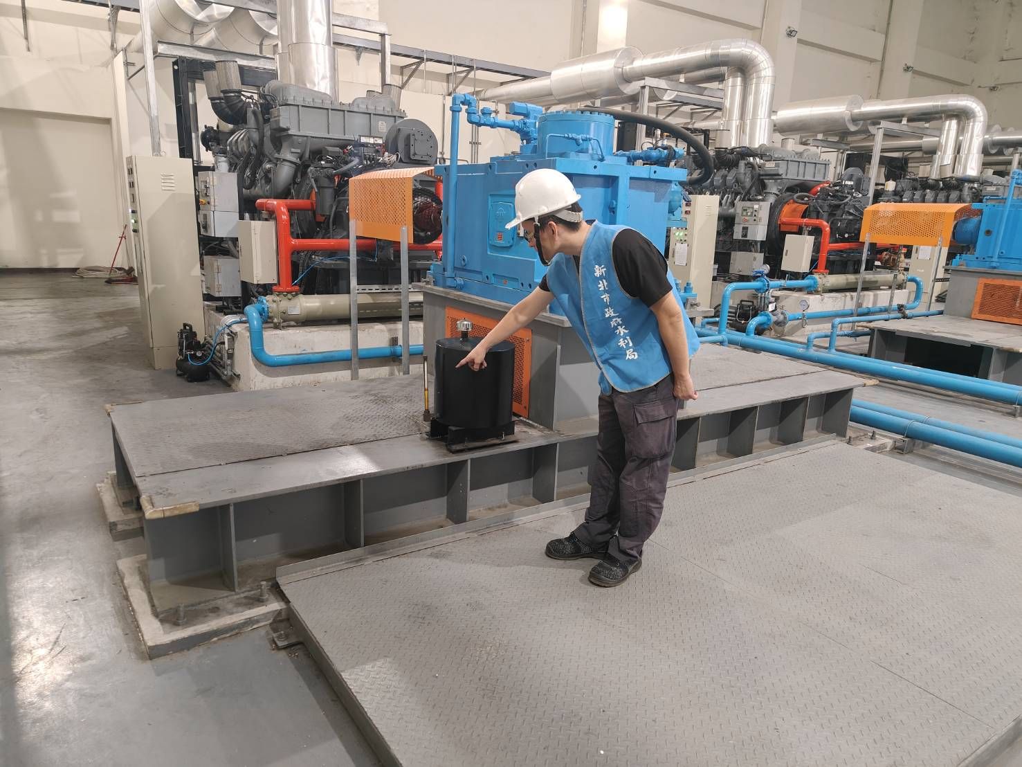 ▲新北塔寮坑二號抽水站4／9蓄水試抽。（圖／新北市水利局提供）