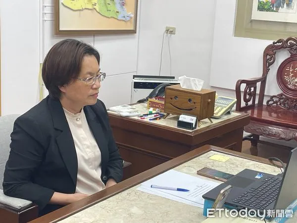 ▲▼     彰化縣長王惠美昨晚參加「中台灣治理平台」線上會議        。（圖／記者唐詠絮翻攝）