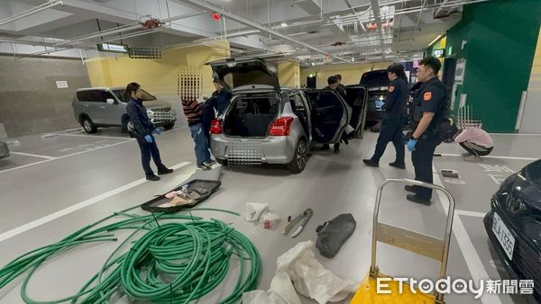 ▲信義區福德街捷運工地驚傳電纜線竊案，警方逮捕2男1女3名竊賊。（圖／記者張君豪翻攝）