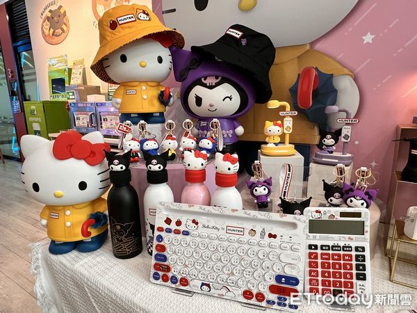 ▲▼7-11首度與深受英國皇家青睞的百年製靴品牌HUNTER合作，更與超強萌友三麗鷗再度同盟推出「HUNTERx三麗鷗」周邊快閃購。（圖／記者林育綾攝）