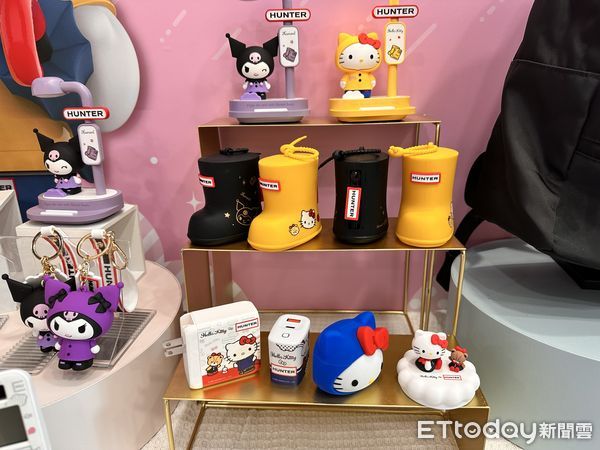 ▲▼7-11首度與深受英國皇家青睞的百年製靴品牌HUNTER合作，更與超強萌友三麗鷗再度同盟推出「HUNTERx三麗鷗」周邊快閃購。（圖／記者林育綾攝）