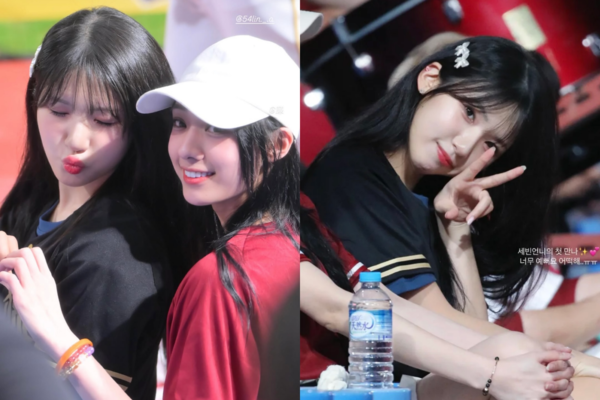 ▲野生廉世彬和嘎琳到球場看球。（圖／翻攝Instagram）