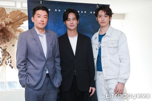 ▲▼《星空下的黑潮島嶼》媒體茶敘-曹佑寧、夏騰宏、段鈞豪。（圖／記者周宸亘攝）