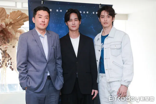 ▲▼《星空下的黑潮島嶼》媒體茶敘-曹佑寧、夏騰宏、段鈞豪。（圖／記者周宸亘攝）