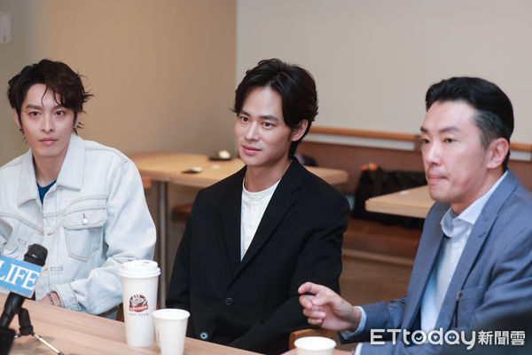 ▲▼《星空下的黑潮島嶼》媒體茶敘-曹佑寧、夏騰宏、段鈞豪。（圖／記者周宸亘攝）