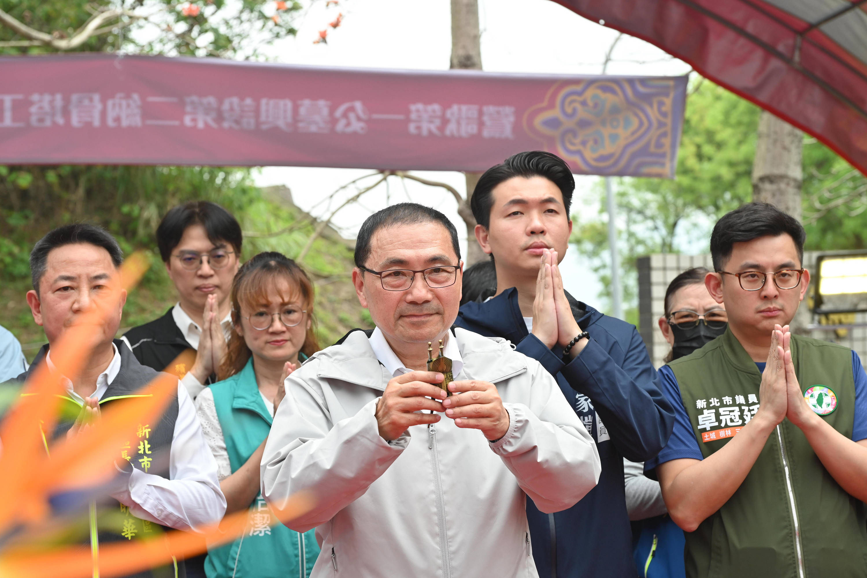 ▲新北鶯歌第二納骨塔祈福動土。（圖／新北市新工處提供）
