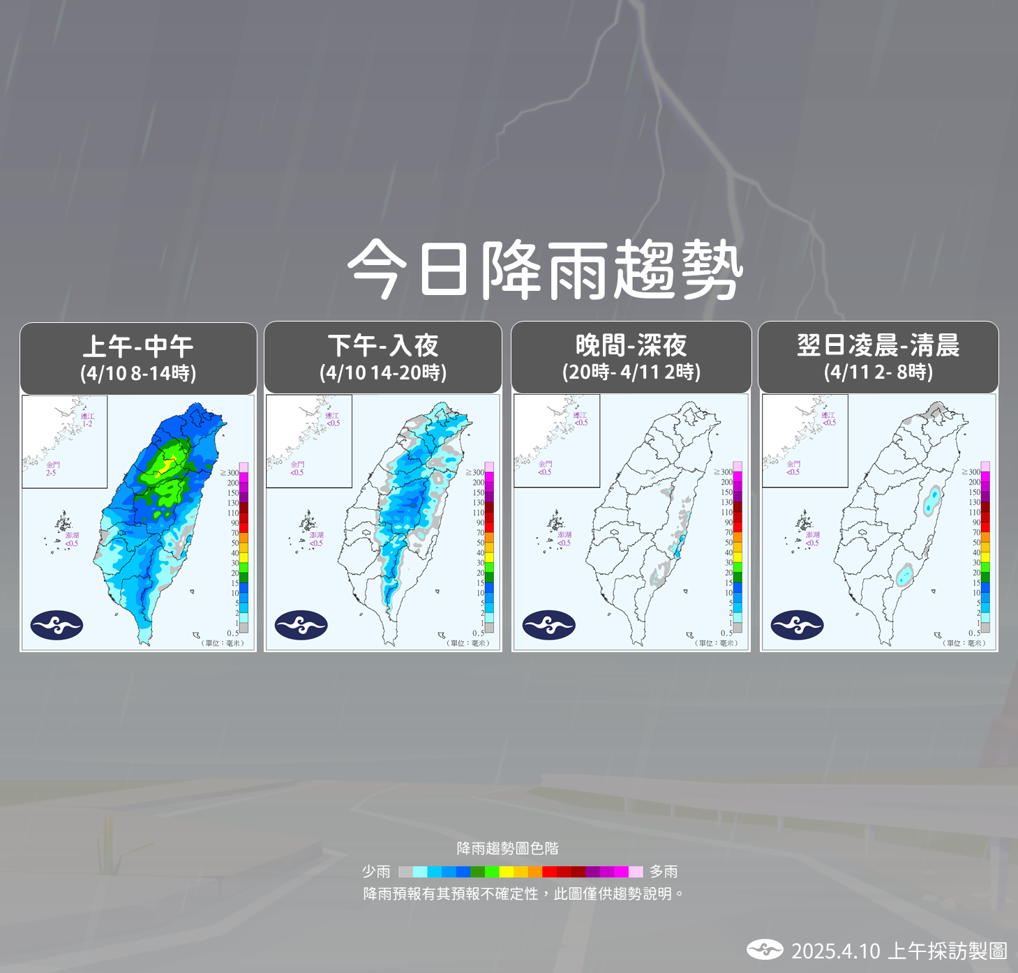 ▲▼未來一周天氣趨勢。（圖／氣象署提供）