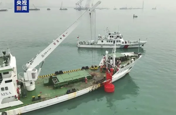 ▲▼陸「廈金大橋」施工　「小三通」改走新航路。（圖／翻攝CCTV）