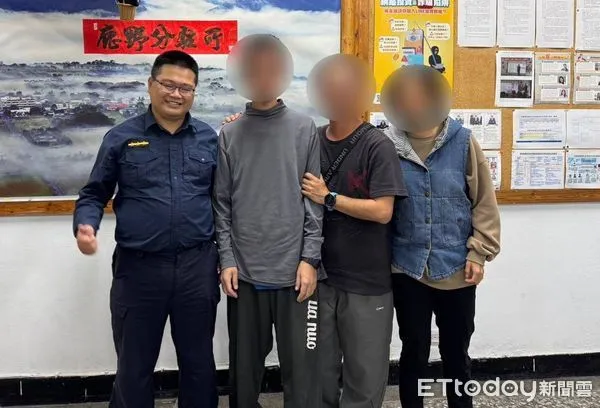 ▲休假也守護民安！警員鹿野火車站救回走失男子。（圖／記者楊漢聲翻攝）