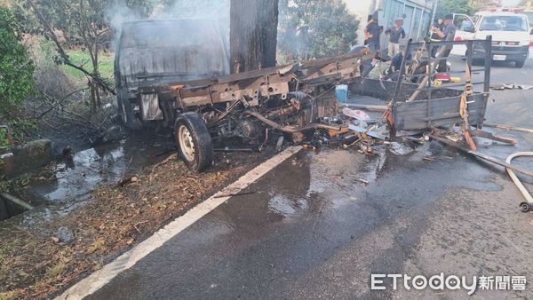 ▲▼嘉義縣竹崎鄉166縣道4月7日發生一起嚴重車禍             。（圖／記者翁伊森翻攝）