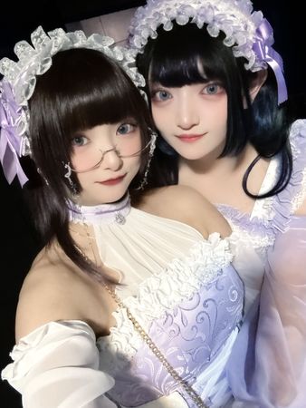 Hijiri Ema（右）原訂6日與夥伴三咲はる以《Ravi La vie》名義參與音樂演出，因身體不適缺席。（翻攝Hijiri Ema X）